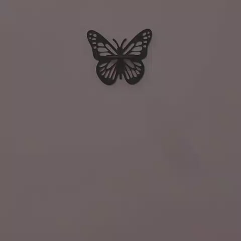 Wooden butterfly wall decor with LED candle light